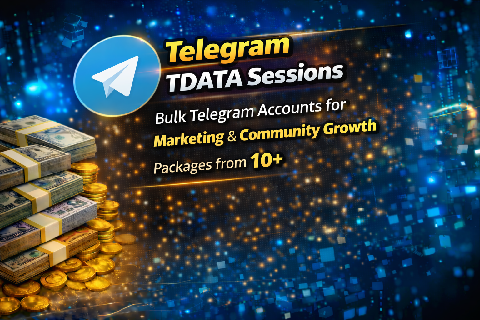 Bulk Telegram Accounts for Marketing & Community Growth - Packages from 10+