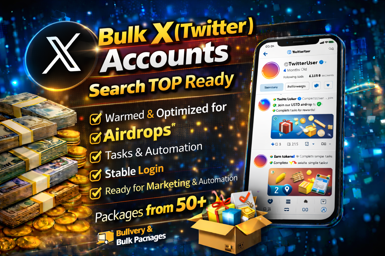 Bulk X (Twitter) Accounts