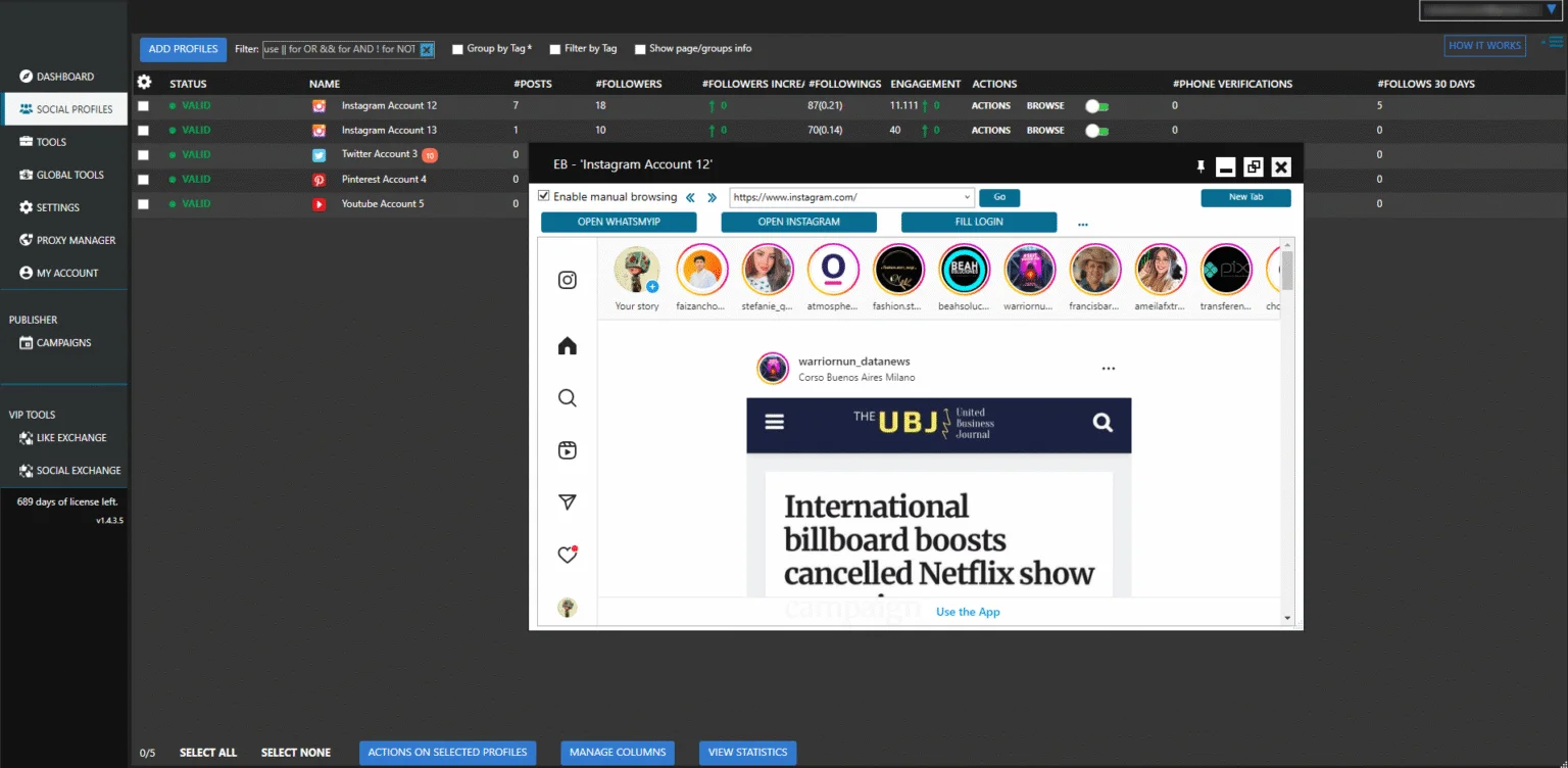Alternative view of MP Automation – Social Media Automation Tool & Bulk Account Management Software for Instagram, Facebook, Twitter (X) & YouTube | Best Value For Bulk marketers, Agencies & Account farms — Not Basic Bots